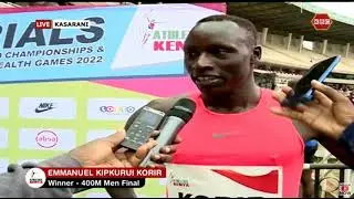 800m Olympic Champion, Emmanuel Korir has won the 400m men's final