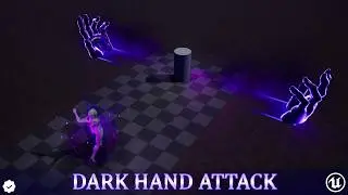 Dark Magic Hand Attack VFX Unreal Engine Preview