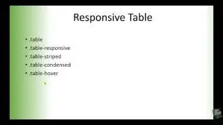 Responsive Table