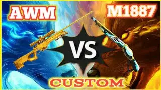 M1887 VS AWM Gun Custom Challenge Garena Free fire || who is best AWM vs m1887