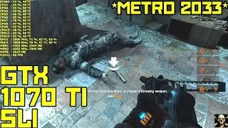 Metro 2033 GTX 1070 TI 4K UltraHD Very High Settings!! 8700K