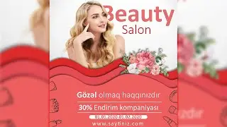 Adobe Illsutrator 2020 kursu Gözəllik salonu üçün post un hazırlanması