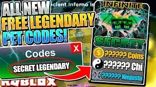 ALL *FREE LEGENDARY PET* CODES in NINJA LEGENDS! (Roblox Codes)