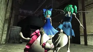Manhunt 2 Touhou mod running test  Red Lights