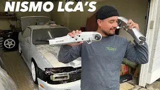 INSTALLING NEW NISMO LOWER CONTROL ARMS ON THE S14!