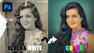How To Colorize a Black & White Photo | Photoshop Tutorial | Romart
