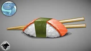 Sushi. Vector graphics with Inkscape.