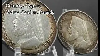 Cyprus: 6 and 12 Pounds 1974 - Silver (High Catalog Value)
