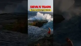 Devil’s Tears on Nusa Lembongan Island #shorts #devilstears #nusalembongan   #bali #indonesia