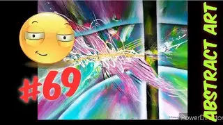 EASY ABSTRACT PAINTING DEMO / Daily Challenge #69