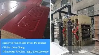 MDF melamine lamination mould door skin hot press, дверная кожа горячий пресс, 0086-139 5619 9239