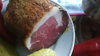 Вяленое мясо (свиная шея, лопатка) в домашних условиях.