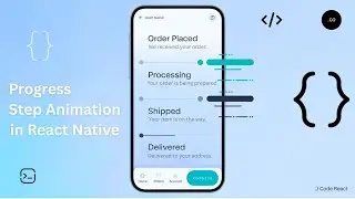 Animated Progress Stepper in React Native | Easy UI for Delivery Tracking