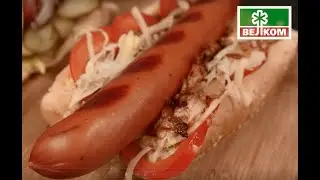 ГОТОВИМ С ВЕЛКОМ Хот-дог с колбасками BBQ