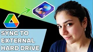 How to sync GOOGLE DRIVE files to external hard drive