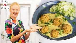 Lots of protein * Best falafel recipe & a sauce to fall in love with * easy cooking * healthy living