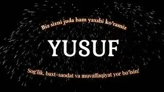 Yusuf ismiga video
