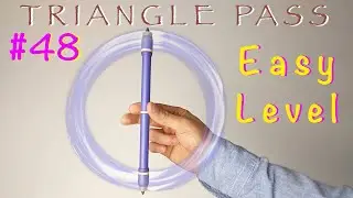 Triangle pass. Пенспиннинг обучение. Трюки с ручкой. Как крутить ручку. Penspinning tutorial.