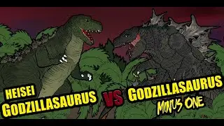 GODZILLASAURUS HEISEI VS GODZILLASAURUS MINUS ONE-KAIJU MOMENTS