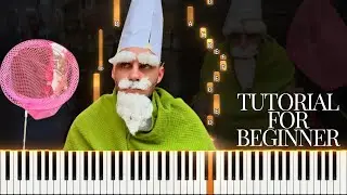 How to Play "Gnome TikTok Song" on Piano - VERY EASY