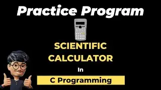 Coding a Scientific Calculator in C language | C Practice Program | ASMR Programming  - No Talking