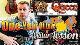 Queen - One Year Of Love - Acoustic Guitar Lesson