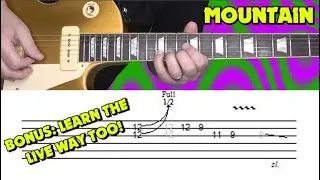 Mountain - Mississippi Queen - Guitar Solo Lesson with Tabs!
