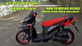 PANO MAG KABIT NG DECALS SA CLICK 125 Vario Sticker v2 to v3