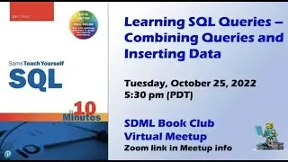 Learning SQL Queries -- Combining Queries and Inserting Data