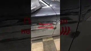 BMW f10 немного царапнул тачку