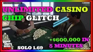 SOLO GTA 5 ONLINE UNLIMITED CASINO CHIPS GLITCH MAKE OVER 600K IN 5 MINTUES  ( ALL CONSOLES) 1.69