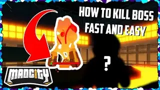 🥚HOW TO KILL BOSS FAST & EASY!🥚 | Mad City | Roblox [PATCHED]