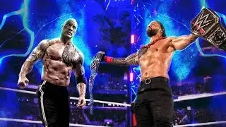 The Rock vs Roman Reigns Royal Rumble 2025 | WWE 2K24 Dream Match #wwe #royalrumble2025