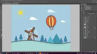 Simple Landscape - Photoshop