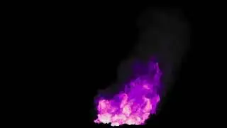 purple flames VFX black screen