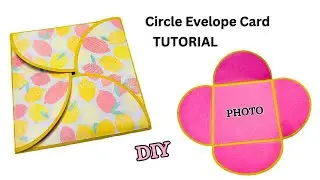 Circle Envelope Card | DIY Envelope Card | Scrapbook Cards Ideas | How to make Scrapbook pages 