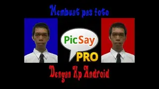 Membuat pas Foto Background Biru & Merah dengan Android | Tutorial Picsay 7