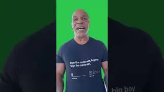 Mike Tyson Sign The Contract Green Screen || Green Screen || No Copy Right || YouTube Shorts ||