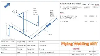 What is Isometric Drawing ? and Typical Isometric Symbols | PipingWeldingNDT