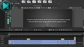 How to fix object is not linked with the video file VSDC video editor