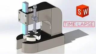 Modeling a Hand Press machine in SOLIDWORKS time lapse