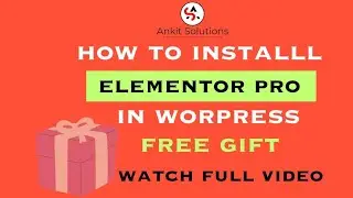 How to Install Elementor pro Plugin in WordPress website in Hindi video 2023