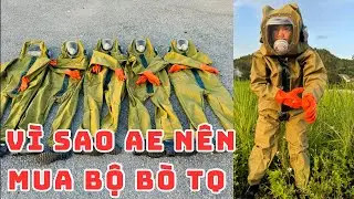 3 ưu điểm quần áo bắt ong Vải Bò Trung Quốc BÁO GIÁ bộ mặt mêka thường và mặt nạ có quạt hút ẩm