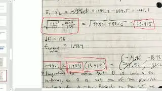Compare Two Means Independent Samples (part 2)