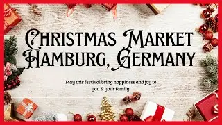 Christmas marktet in Hamburg, Germany 2023