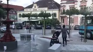 Nebelbrunnen am Coolen Hauptplatz