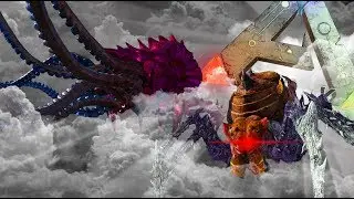 Ark: Survival Evolved - Quad Bosses | Broodmother, Kraken, Daeodon & Rhino tames #10(Modded ARK)