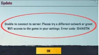 unable to connect to server please try a different network in pubg mobile