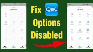 UBL app options disabled | UBL app option not working