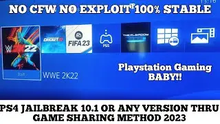 PS4 Jailbreak 10.01, 9.60, 9.xx - Full Tutorial - NO USB NO PC - Game Sharing Method - Feb 2023